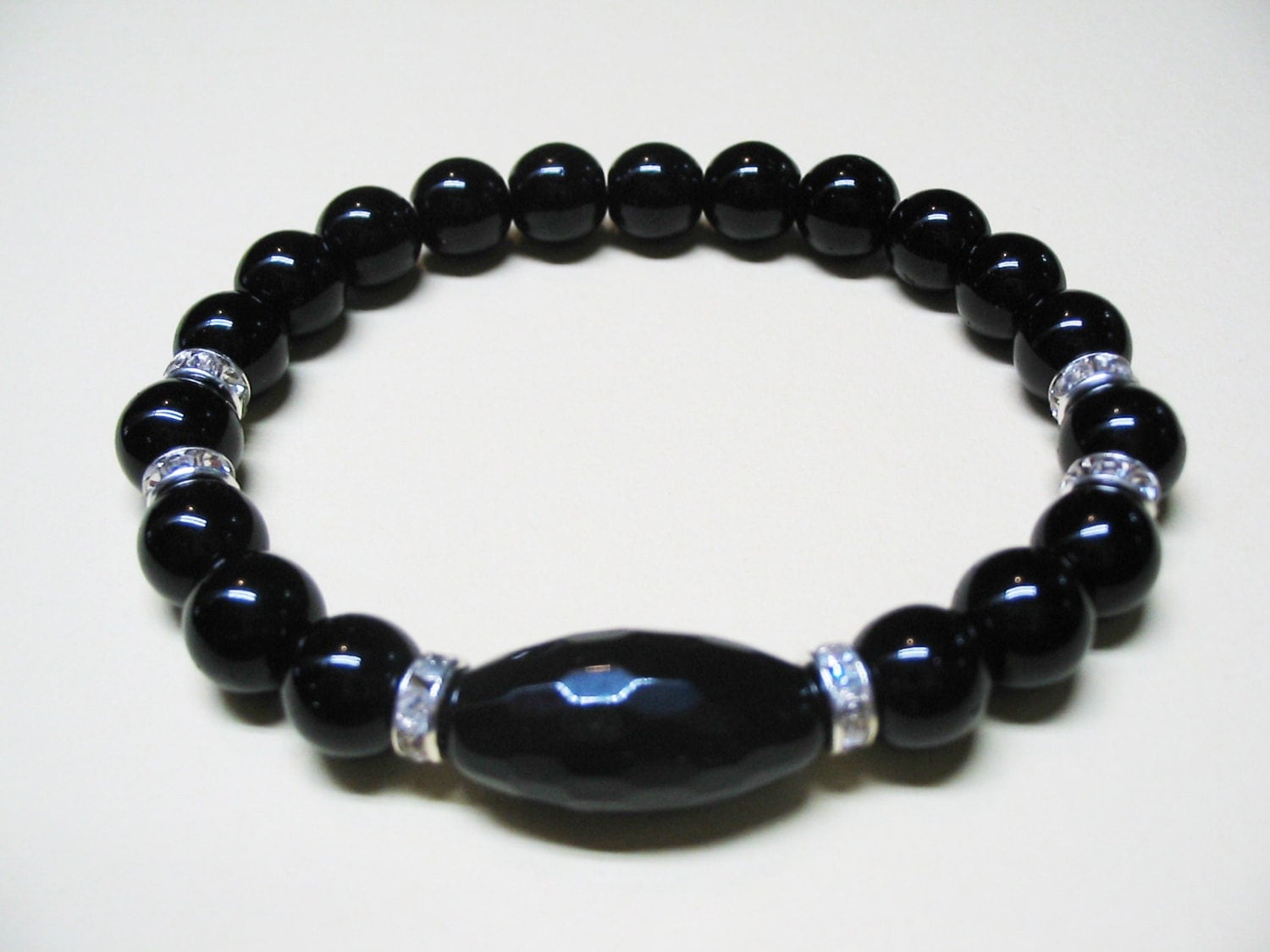 Black Onyx Bracelet Women Bracelet Spiritual by MiraclesInColor