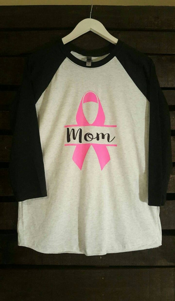 Breast Cancer Awareness Baseball tee by KraftyBats on Etsy
