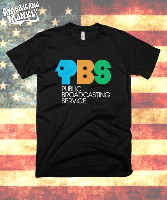 PBS Retro Logo T Shirt Public Broadcasting Service Tee By ...