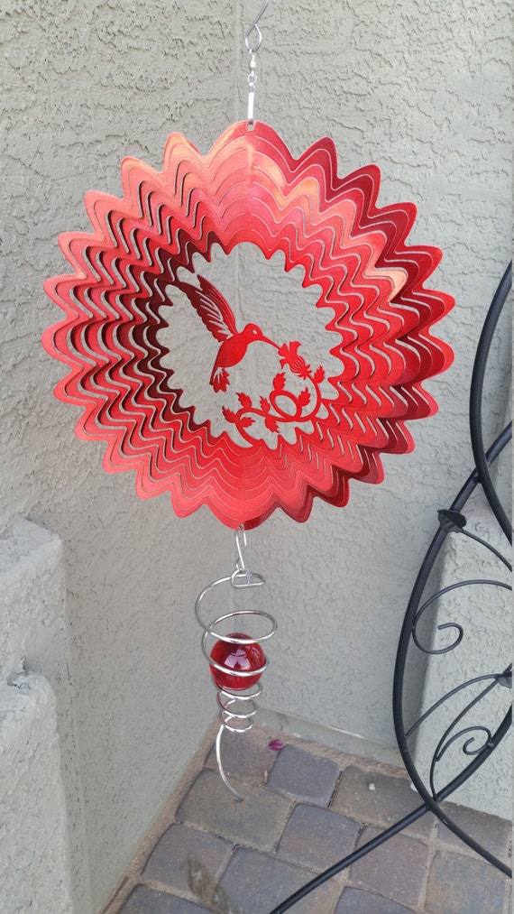 Hummingbird Wind Spinner by SWWindSpinners on Etsy