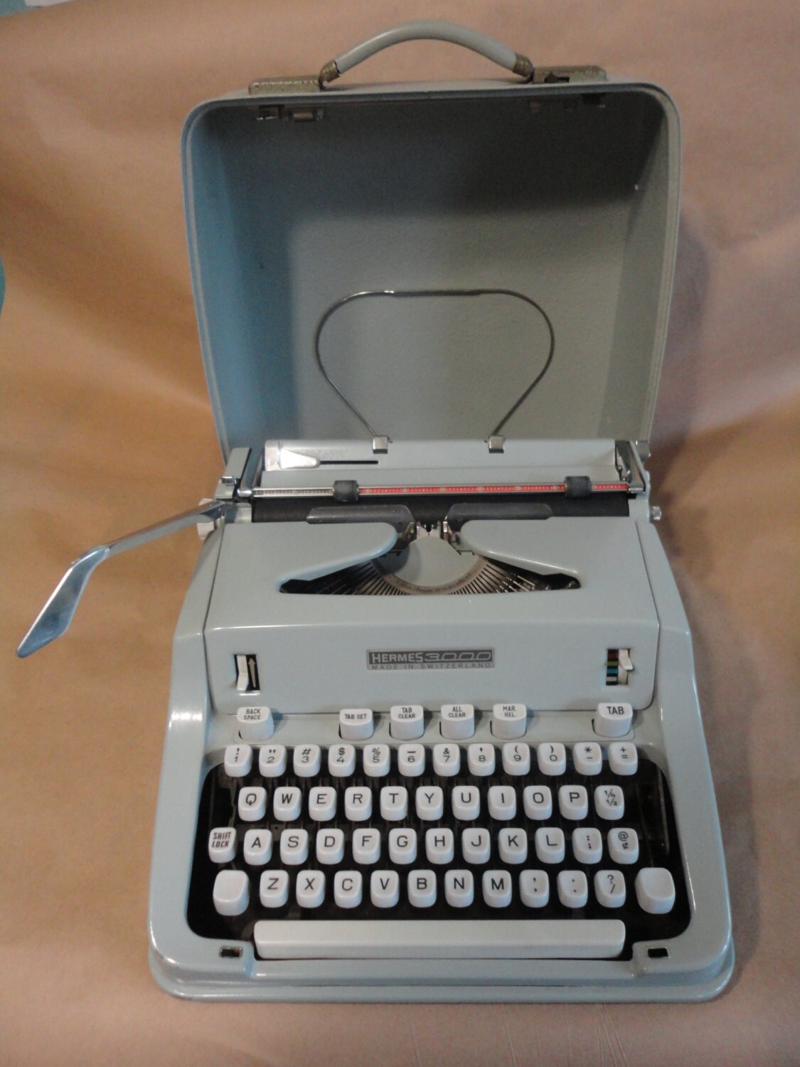 Typewriter Hermes 3000 Made in Switzerland