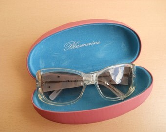 Vintage BLUMARINE Sunglasses. Oversized Frame. Designer Sunglasses. Made in Italy. 80s
