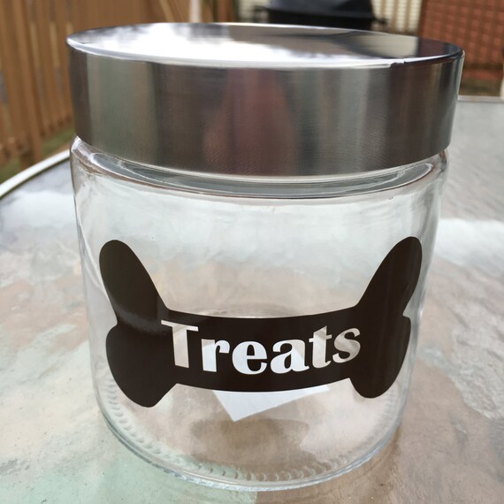 Personalized Dog Treat Jar Label Vinyl Dog Treats Jar Label