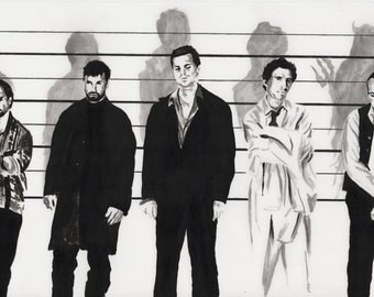 usual suspects painting movie print art artwork