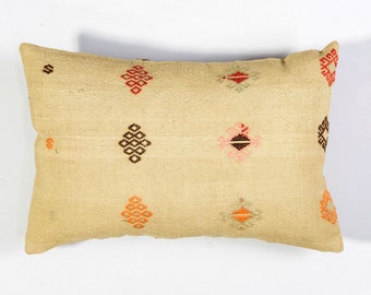 PAYPAL, 16x24 inches, 40x60 cm, Turkish kilim pillow, Decorative pillow, Vintage home decor, Cushion cover, Boho pillow, Kilim rug pillow