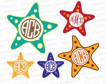 Download Starfish monogram | Etsy