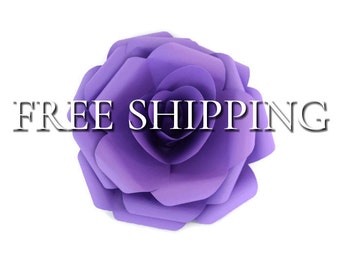Purple Paper Flower, Purple Paper Rose, Purple Paper Flowers, Purple Paper Roses, Purple Flower, Purple Flowers, Paper Flower, Paper Flowers