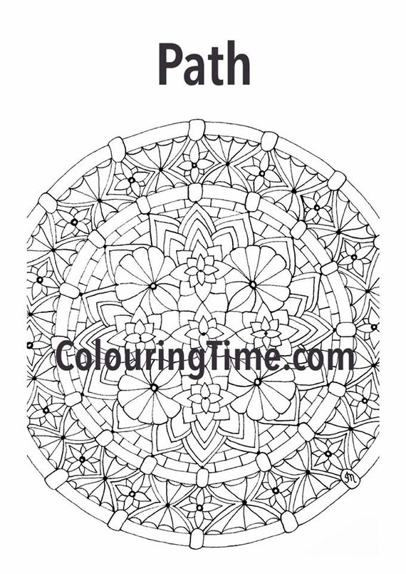 path coloring page