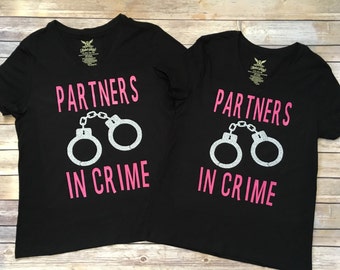 Partners in Crime Tee Set. Partners in Crime Shirts. Best Friends. Besties.