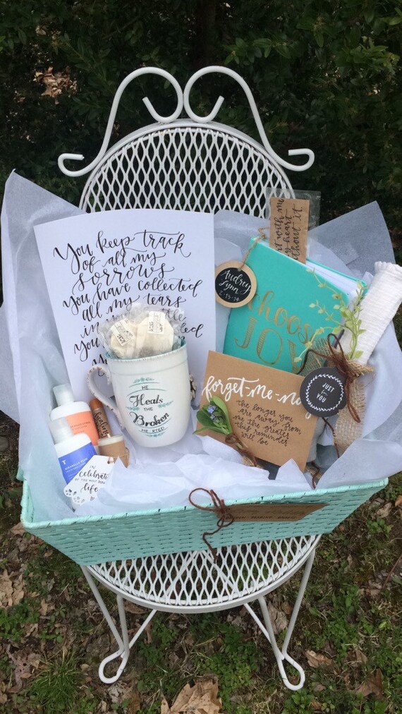 Grief Care Basket by BurdenBearingBaskets on Etsy