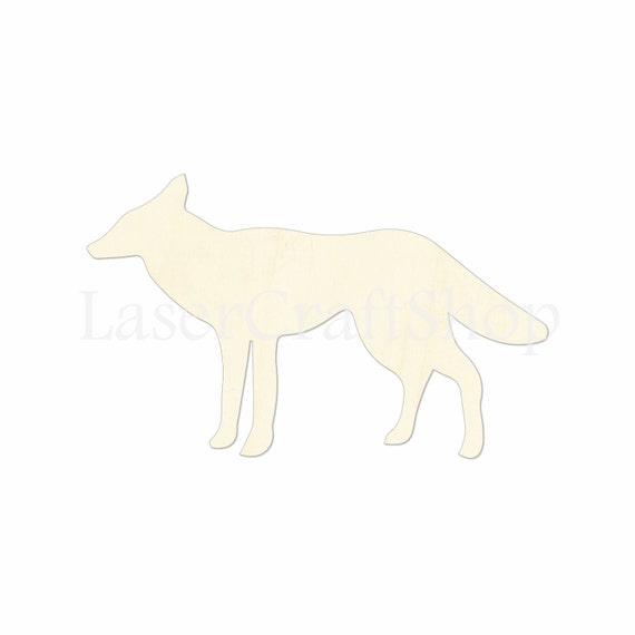 2 34 Coyote Wooden Cutout Silhouette Shape