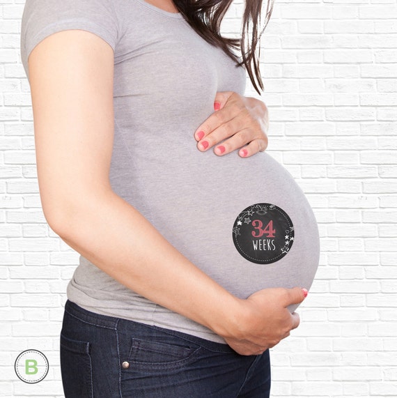 Tuzuru Pregnancy Belly Tattoo Stickers | Cute Baby Bump Decals For Maternity Photos & Baby Shower Gifts