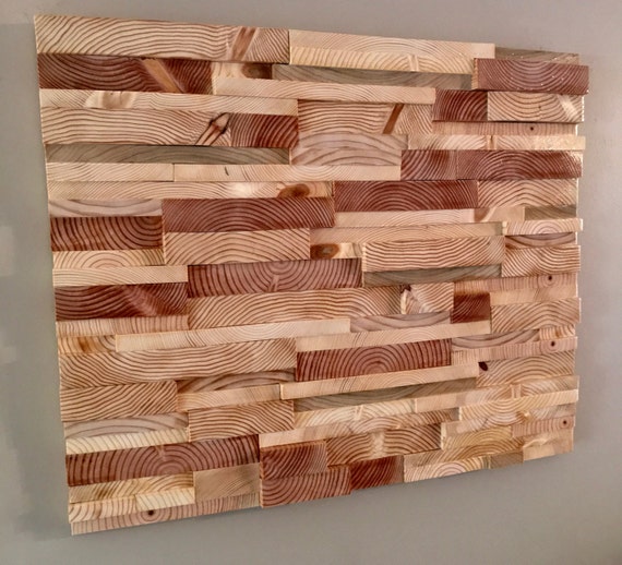 Wood Endgrain Mosaic Wall Art