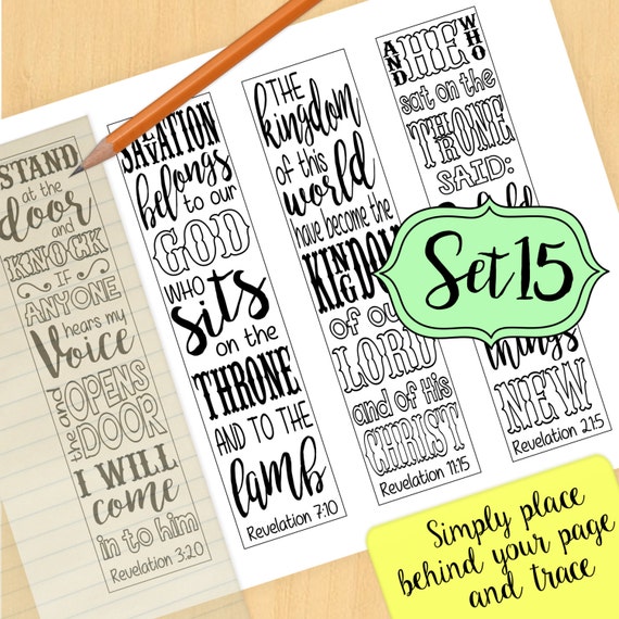 Set 15 Bible Journaling Printable by BibleVerseColoring on Etsy