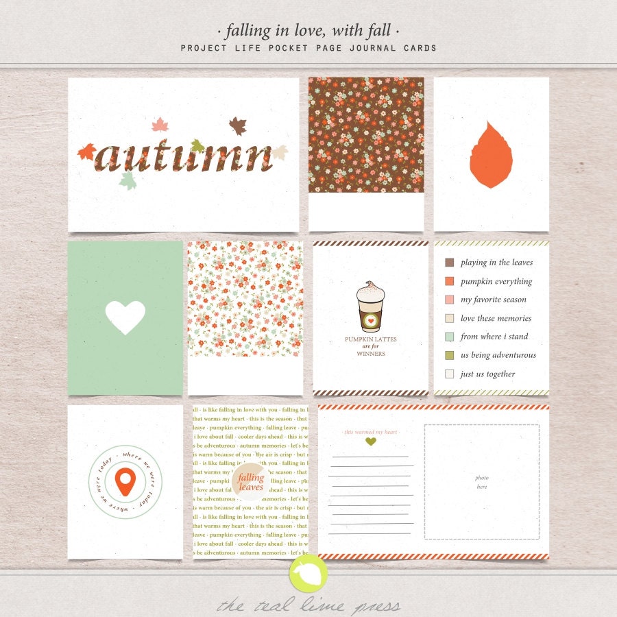 Falling in Love with Fall Journal Cards
