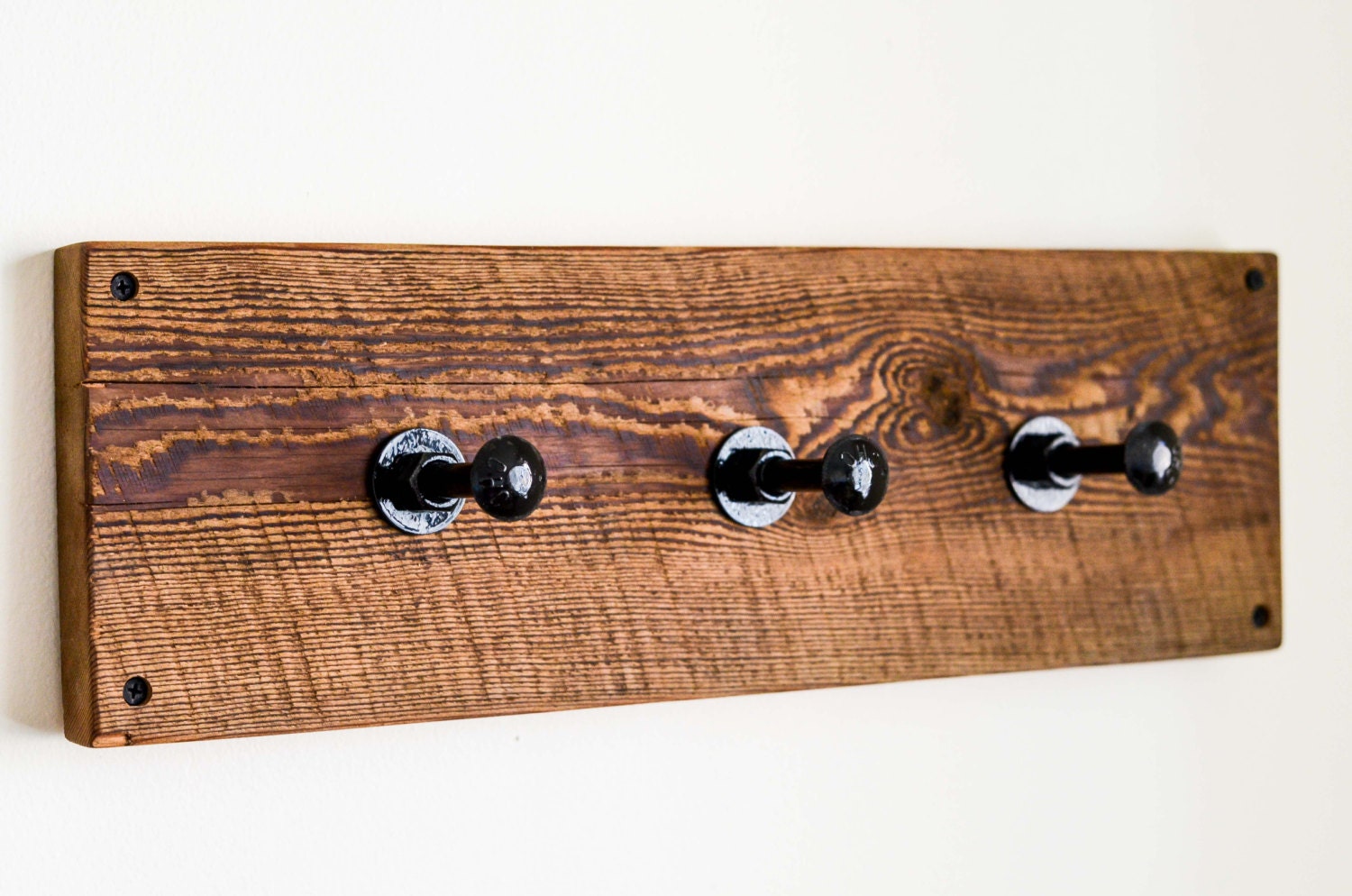 Rustic Coat Hanger / Reclaimed Wood Coat by UnitedReclaimedInc