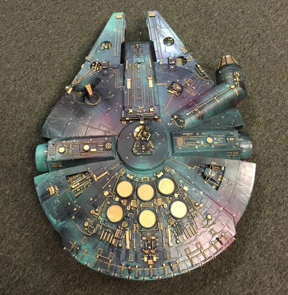 Custom painted millennium falcon