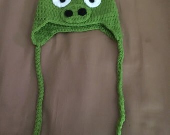 Mean piggy crochet hat