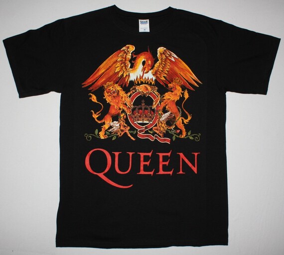 Queen Band Logo New Black Tshirt by TshirtFromBaco on Etsy