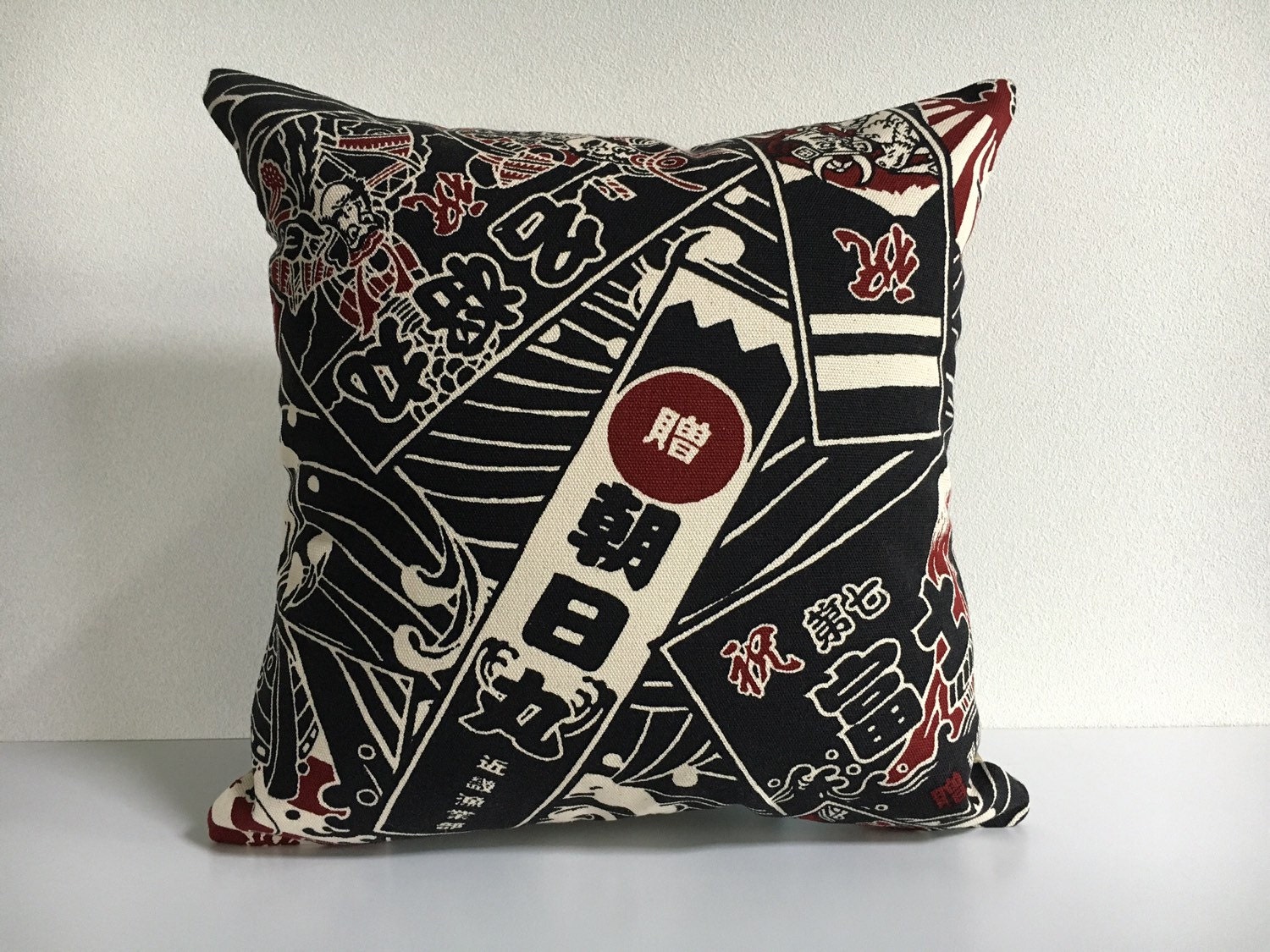 Japanese Fabric Pillow 233 decorative pillow 16x16