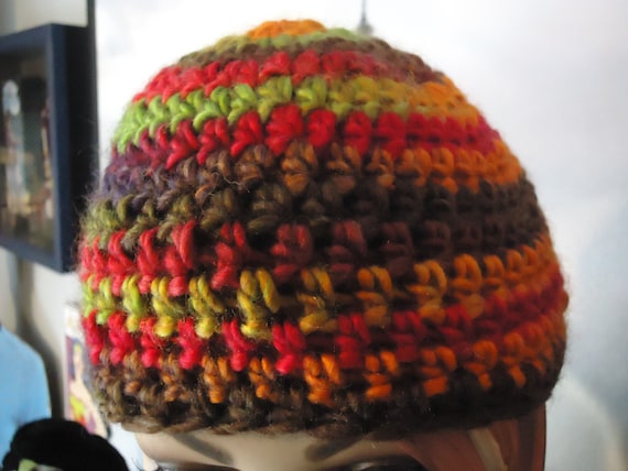 Men's Hat, "The Multi-Hat", the hat of many colors, Crochet Hat, Mens Beanie