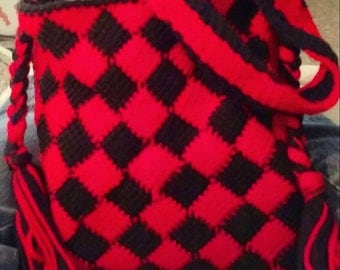 Entrelac purse