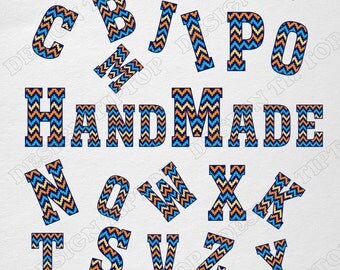 Chevron letters svg, print and cut, chevron alphabet svg, dxf, eps,png, chevron font, letter svg set, chevron cricut, chevron silhouette,