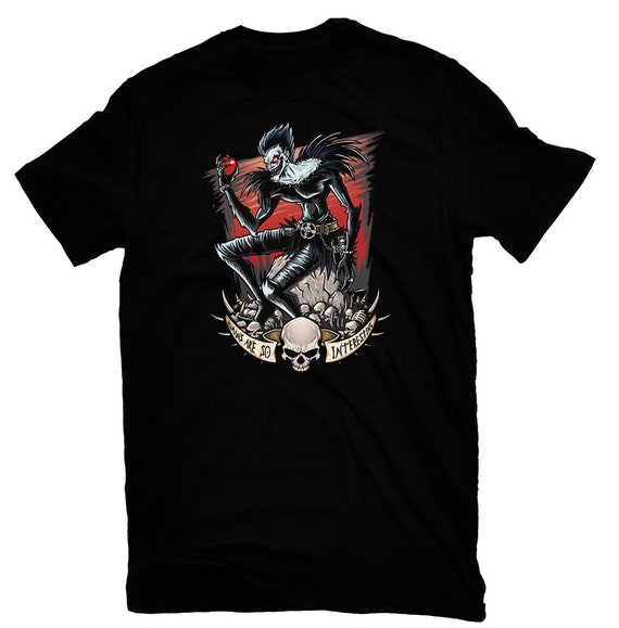 death note t shirt anime kira L Ryuk deathnote mens by tomasthing