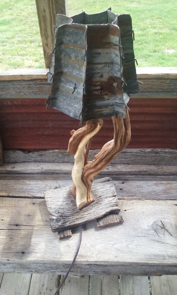 Juniper cedar lamp by shipwreckcollection on Etsy
