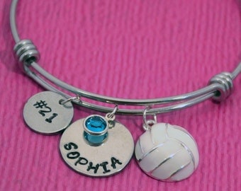 Volleyball Bracelet | Volleyball Gifts | Gift for Volleyball Player | Volleyball Gift for Girl | Volleyball Charm | Volleyball Jewelry |