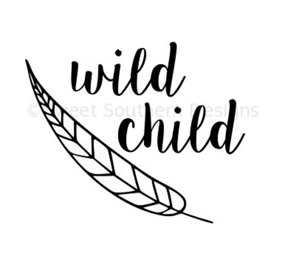 Wild Child SVG instant download design for cricut or