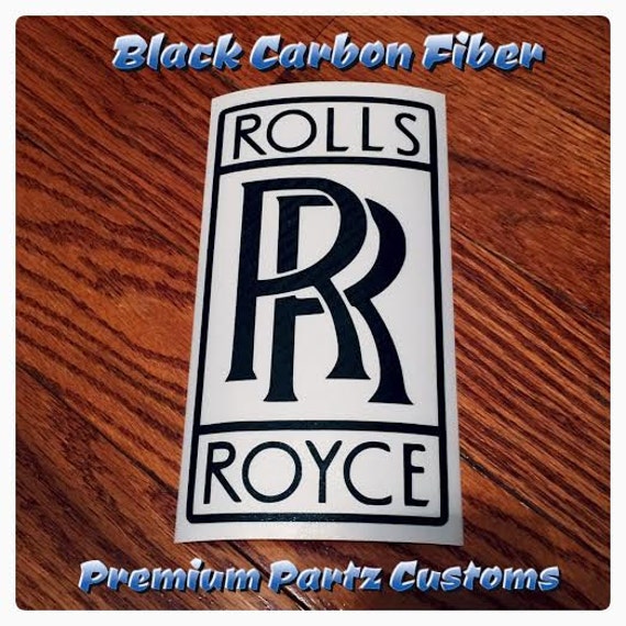 Rolls Royce Sticker Decal Custom Handmade by CustomPlateDesigns