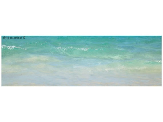 sea, ocean, aqua, wave, blue, water, beach, turquoise, calm, coast, Ocean Water Print, wall art, Ocean Waves, panoramic, 036