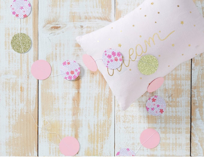 glitter paper Garland