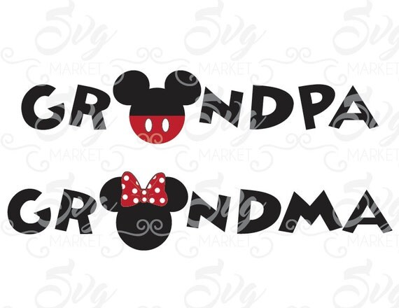 Download Grandpa and Grandma Mouse Cuttable Design File SVG EPS