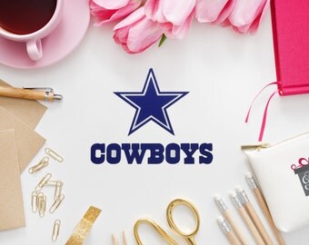 Dallas Cowboys Yeti Decal, Car Decal, Stainless Steel Tumbler Decal