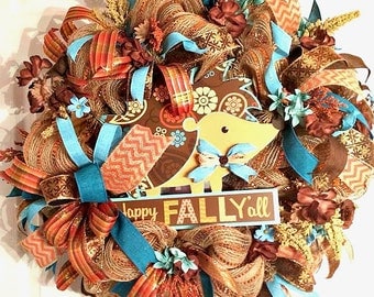 Autumn Wreath Happy Fall, Everyday Fall Wreath, Happy Fall, Door Decor, Door Wreath