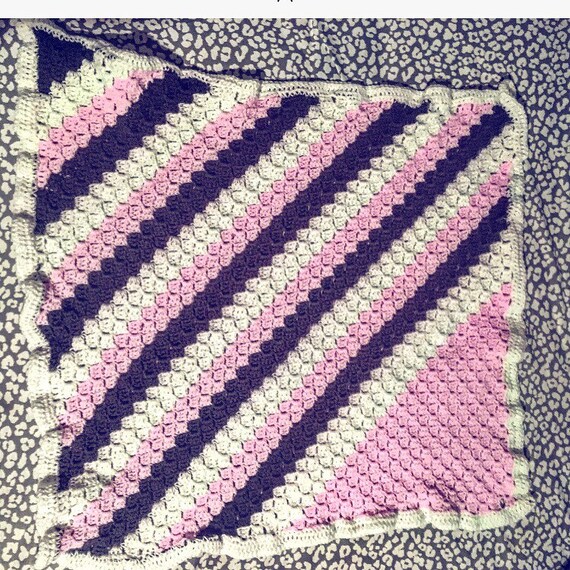 Items similar to Crochet Striped Baby Blanket on Etsy