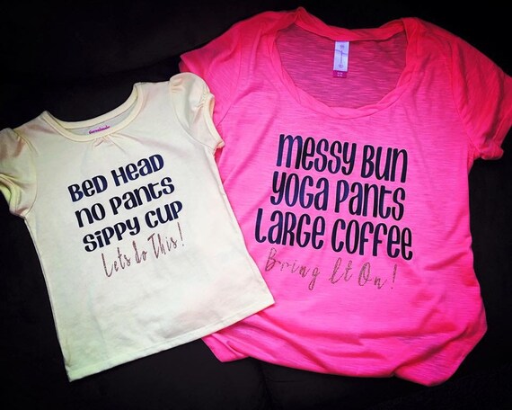 mommy and daughter matching jogging suits