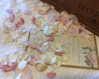 Wedding silk petals, flower girl petals, petal confetti