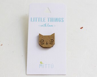 Golden Kitty brooch