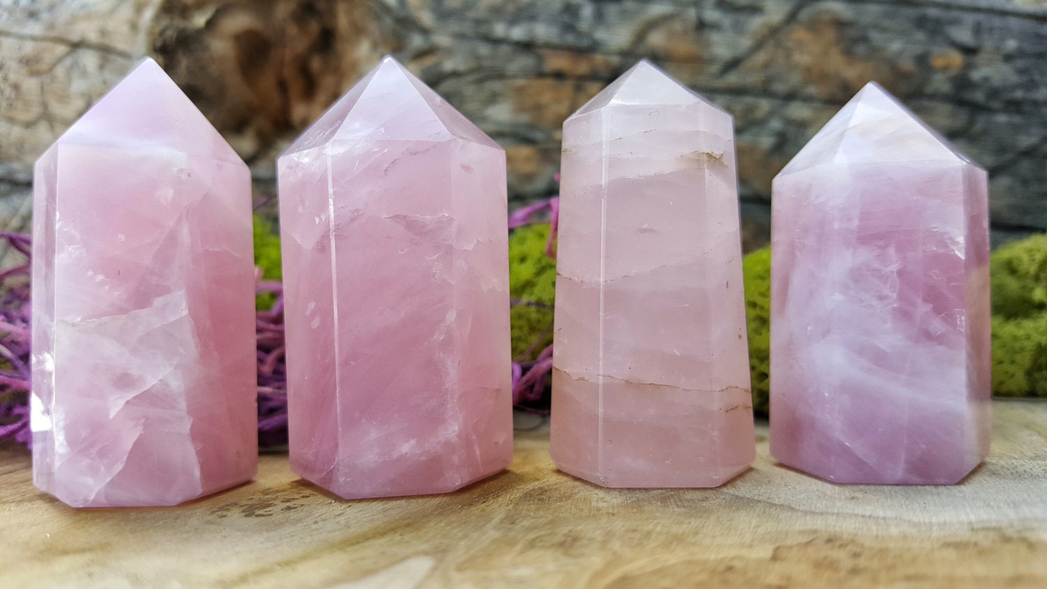 aura rose quartz tower