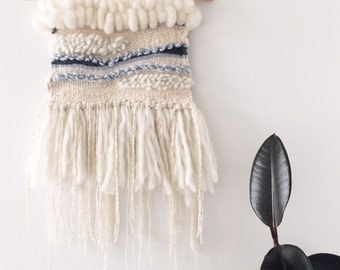 Woven Wall Hanging: Boho Tapestry, A Day at Sea Weaving