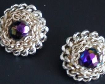 Vintage Jewel & Chain Earrings