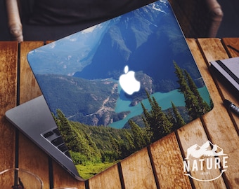 Stickers macbook pro pristine nature creative macbook decals blue macbook air laptop vinyl skin green macbook vinyl -NI042