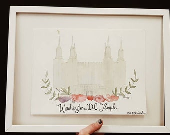 Washington dc temple | Etsy