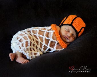 Newborn Crochet Outfit, Baby Basketball Outfit, Newborn Boy Photo Outfit, Newborn Photo Outfit Boy, Basketball Newborn Crochet, Baby Boy