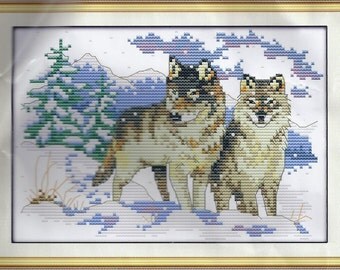 Wolf Cross Stitch | Etsy