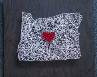 Oregon state string art piece