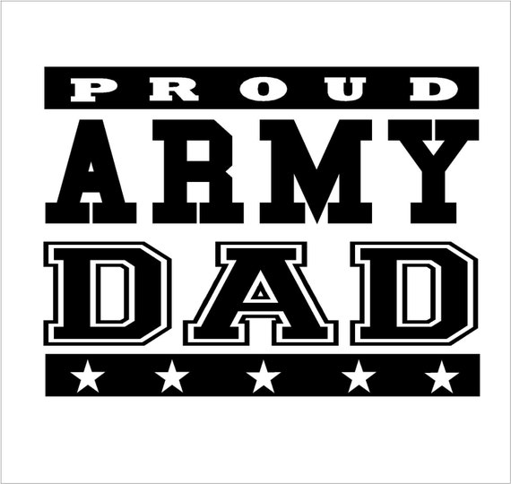 Proud Army dad military army decal vinyl decal window